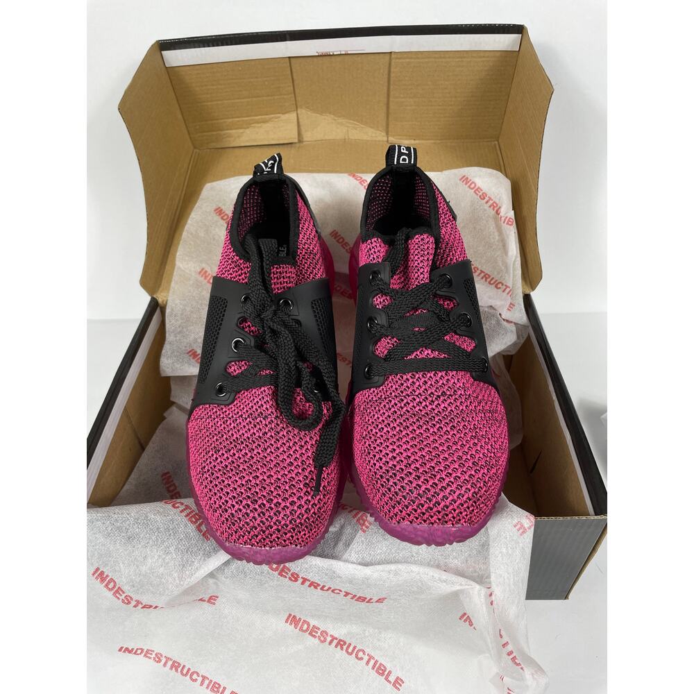 Indestructible Women's Pink Black Work Shoe Steel toe Sneaker Boot 40 8.5/9 NIB